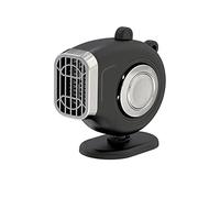 Mini Sbrinatore per Ventola per Riscaldatore per Auto, Riloer 12V 150W Ventola di Raffreddamento con Riscaldamento Automatico 2 in 1 con Clip di Fissaggio per Carenatura Base Rotante, Nero