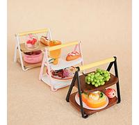Mini Scaffale Porta Frutta per Diorama Scaffalatura Negozio Mobili Pasticceria