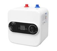Mini scaldabagno elettrico, 1500 W, 220 V, con indicatore di temperatura a LED, 8 l, scaldabagno istantaneo per lavelli da cucina, bagno e lavandini