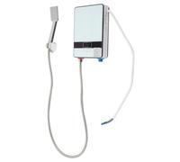 Mini scaldabagno elettrico con doccetta, 6,5 kW, indicatore di temperatura digitale a LED, risparmio energetico per appartamenti, uffici, cucine e bagni, bianco