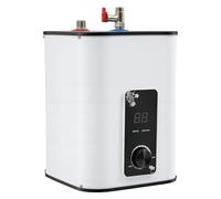 Mini scaldabagno elettrico da 8 l, con uscita verso l'alto, compatto sottolavello, secondo lo standard UE, scaldabagno dell'acqua calda regolabile per cucina e lavandino