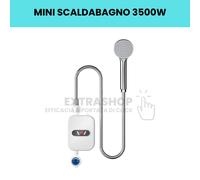 Mini Scaldabagno Elettrico Istantaneo 3500W con Soffione Doccia | Acqua Calda