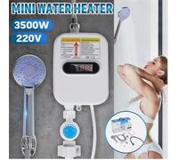 Mini Scaldabagno Elettrico Istantaneo 3500W Con Soffione Doccia Acqua Calda