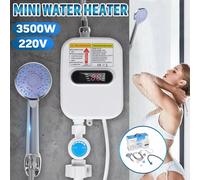 Mini Scaldabagno Elettrico Istantaneo 3500W Con Soffione Doccia Acqua Calda cir