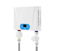 Mini scaldabagno elettrico istantaneo da 5,5 KW, 30-55 ℃, mini scaldabagno senza serbatoio, con indicatore di temperatura a LED, mini scaldabagno istantaneo
