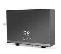 Mini scaldabagno elettrico istantaneo, mini scaldabagno istantaneo Tankless per bagno cucina, spina UE 220 V (nero 5500 W senza set doccia)