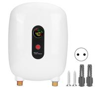 Mini scaldabagno elettronico istantaneo con display LCD, scaldabagno elettrico per casa, e doccia, riscaldamento rapido 3S [classe energetica (220 V)