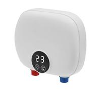 Mini scaldabagno istantaneo, 220 V, 5,5 kW, elettronico da cucina con indicatore della temperatura a LED, avvio a bassa tensione, salvaspazio, scaldabagno per lavabi a mano, bagno