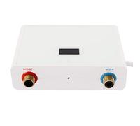 Mini scaldabagno istantaneo elettrico con indicatore di temperatura LED e set doccia 5500 W, 220 V, 21 x 15 x 5,5 cm, controllo touch con telecomando, display LCD, IPX4