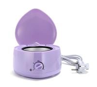 Mini scaldacera portatile da 200 ml, con vasetto in silicone, riscaldamento rapido, temperatura regolabile, adatto per uso domestico, depilazione bikini e corpo (viola)
