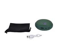 Mini scaldamani 2 in 1 da 10000 mAh USB ricaricabile Scaldamani elettrico Strumenti di riscaldamento invernale Banca di alimentazione portatile per attività all'aperto Clima (Green)