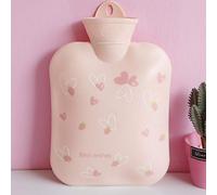 Mini scaldamani per borsa dell'acqua calda con iniezione di acqua rosa carina con borsa dell'acqua calda antideflagrante palazzo femminile femmina-Pink Love 700ML
