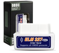 Mini scanner Bluetooth OBD2, dispositivo diagnostico Bluetooth OBD2, compatibile con diagnostica Bluetooth per iOS e Android, diagnostica OBD-II, adattatore OBD2 per auto moderna