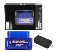 Mini Scanner OBD2 Bluetooth ELM327 + Kit Simulatore Airbag SRS, Diagnostico bluetooth OBD2 Compatibile, Diagnostica per iOS & Android, Adattatore OBD2 per Auto Moderne