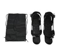 Mini scarpe da sci nere taglia libera regolabile legatura esterna mini snowboard scarponi da sci per sentieri forestali