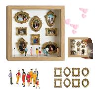 Mini scatola fai da te con sagoma museale, 2026, scatola per ombre con museo e statuette in miniatura, regalo personalizzato per San Valentino, anniversario, compleanno e decorazione della casa