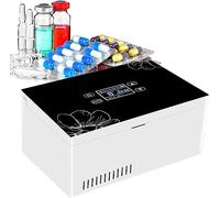 Mini scatola frigorifera for custodia frigo for insulina, frigorifero portatile a temperatura costante for medicinali, contenitore refrigerante for medicinali 0-18 ℃, refrigeratore USB for farmaci for