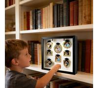 Mini Scatola Museo DIY - Espositore Ricordi Con Silhouette, Miniature, Cornice Dorata, Set Creativo Decorativo, Contenitore Memorabile, Accessorio Arredo Casa, Idea Regalo Laurea | Box Artistico Stile