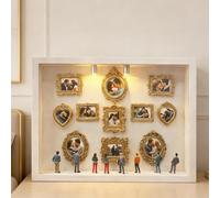Mini Scatola Museo - Kit Cornice DIY Con 11 Cornici Per Foto In Miniatura E 8 Figure | Shadow Box Creativa Per Collezionisti E Ricordi, Compleanno, Per Camera Da rete E Soggiorno