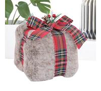 Mini scatole ornamenti peluche farcito mestiere | Ornamenti natalizi in peluche per casa, ufficio, mensola comodino, camera da letto, soggiorno, inaugurazione della casa