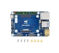 Mini Scheda di Base per Raspberry Pi Compute Module 5 Lite/eMMC, CM5 Mini IO Scheda con CM5 Socket/40PIN GPIO Header/RJ45 Gigabit Eth/16PIN PCIe/HDMI/USB 3.2/USB 2.0 Interfaccia ecc.