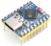 Mini scheda di sviluppo ESP32-S3 con intestazione pre-saldata, basata su processore dual-core ESP32-S3FH4R2, frequenza di funzionamento 240 MHz, Wi-Fi 2,4 GHz e Bluetooth 5, memoria flash integrata da
