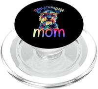 Mini Schnauzer Mom Colorful Pop Art Mini Schnauzer da donna PopSockets PopGrip per MagSafe