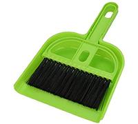 Mini scopa per paletta da scrivania Spazzola per pulizia in plastica riutilizzabile Set scopa per pulizia a portata di mano Frusta per uccelli di piccola taglia Cuccia per cani pulModa Processata