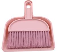 Mini scopa rosa e paletta, spazzola per la pulizia in plastica con set di paletta, accessori per la pulizia della scrivania, rosa con set di paletta, mini scopa in plastica e paletta, set di pulizia