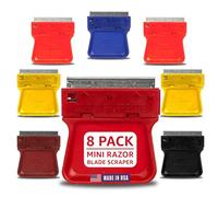 Mini Scraper Originale Mini rasoio raschiatoi, 8 Pack Made in USA