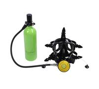 Mini -Scuba Serbatoio, Cilindro di Immersione Portatile per Tubo di Respirazione Rotabile 1L Luce Piatta Chiara per Esplorazione Subacquea (Green)