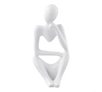 Mini sculture decorative artistiche in resina per aggiungere un tocco di eleganza alla tua zona giorno (bianco B)