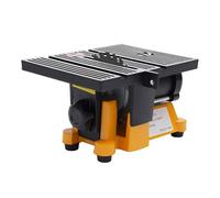 Mini sega circolare da banco, altezza di taglio 5/8", 220 V, diametro lama 10 cm, sega da banco portatile di precisione per plastica, legno, vetro, pietra, compensato, pannelli OSB, acrilico, tubi in