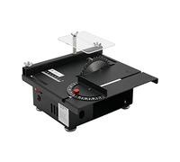 Mini sega circolare da tavolo, 200 W, piccola con 10000 giri/min, 7 livelli di velocità, profondità di taglio 33 mm, girevole 0-90°, con scudo protettivo, ideale per legno, metallo, acrilico e