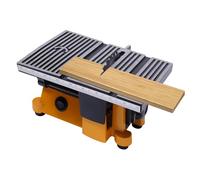 Mini Sega Circolare da Tavolo 90 W 4500 Giri/Min, Sega di Precisione con 3 Lame, Profondità di Taglio Regolabile a 16 mm, Angolo di Taglio Trasversale Regolabile, Banco Sega per Legno, Metallo, Pietra