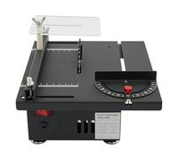 Mini sega circolare da tavolo con 4 lame, 200 W, 7 marce, 10000 giri/min, profondità di taglio 33 mm, sega da tavolo multifunzione, taglio 0-90°, artigianato fai da te, intaglio