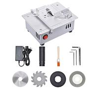 Mini sega da banco da 96 W per tagli di precisione | Motore 775 con lama HSS da 63 mm, sega elettrica da banco per lavori fai da te, falegnameria e modellismo.,B