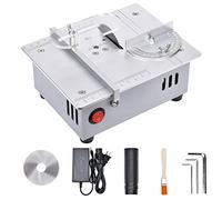 Mini sega da banco da 96 W per tagli di precisione | Motore 775 con lama HSS da 63 mm, sega elettrica da banco per lavori fai da te, falegnameria e modellismo.,A