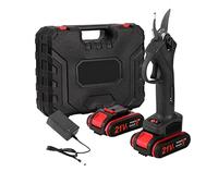 Mini Sega da Tavolo, 21V 30mm Cordless Brushless Motor 88VF Forbici da potatura elettriche 4 pollici Motore a spazzola Motosega Set Strumento for la lavorazione del legno(Pruning Shear B)