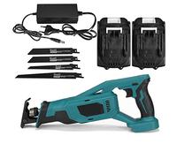 Mini Sega da Tavolo, alternativa a batteria da 1500 W 288 VF elettrica 1/2 PC Lame for batteria agli ioni di litio Utensile da taglio for legno in metallo(1 battery)