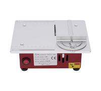 Mini sega da tavolo di precisione, 96 W, multifunzione, con alimentatore regolabile a 7 livelli e tubo per aspirapolvere, altezza lama tra 0,1 - 14 mm, regolabile per la lavorazione del legno