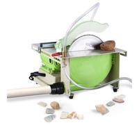 Mini sega da tavolo, lucidatrice da roccia da 1380 W, lucidatrice da banco, lucidatrice professionale per gioielli con accessori per la creazione di gioielli domestici