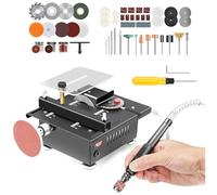 Mini sega da tavolo multifunzionale, mini seghe da tavolo for artigianato, mini sega elettrica da tavolo portatile for il taglio di plastica acrilica, accessori allegati for il taglio