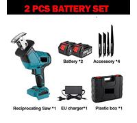 Mini Sega da Tavolo, ONEVAN 3600W 12000SPM Brushless Cordless Elettrico Alternativo a Velocità Variabile Metallo Taglierina for Legno Strumento for Batteria 18V(2 Battery)
