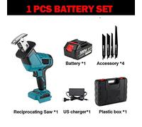 Mini Sega da Tavolo, ONEVAN 3600W 12000SPM Brushless Cordless Elettrico Alternativo a Velocità Variabile Metallo Taglierina for Legno Strumento for Batteria 18V(1 Battery)