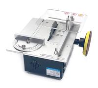 Mini sega da tavolo resistente per taglio PCB, controllo della velocità di 4500 giri/min, calibro obliquo incluso, ideale per lavori fai da te in legno