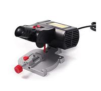 Mini Sega da Tavolo, Sega da banco da taglio elettrica Sega da banco con sega da 3/8quot; Lama da sega da taglio Utensile elettrico for metallo Legno Plastica nuovo(Noir)
