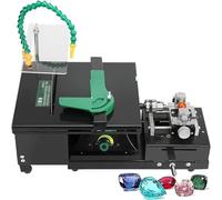 Mini Sega da Tavolo, Sierra De Mesa, rettificatrice per tornio da banco Gem Rock Buffer, Sega lapidaria per Gioielli da 800-12000 Giri/min per Giada, Metallo, Intaglio del Legno