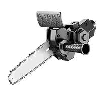 Mini Sega da Tavolo, Trapano elettrico da 4/6 pollici modificato in adattatore for motosega elettrica Kit di teste di conversione portatili Potatura for la lavorazione del legno(4 INCH 1 saw blade)