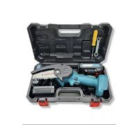 MOTOSEGA CON 2 BATTERIE KIT+VALIGIA ELETTROSEGA TAGLIA RAMI LEGNA 24V